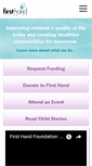 Mobile Screenshot of firsthandfoundation.org
